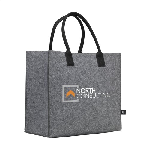 BigShopper Argus GRS RPET Felt winkeltas bedrukken met logo DeBle