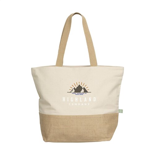 Cancun Beachbag Organic Cotton strandtas bedrukken met logo DeBle