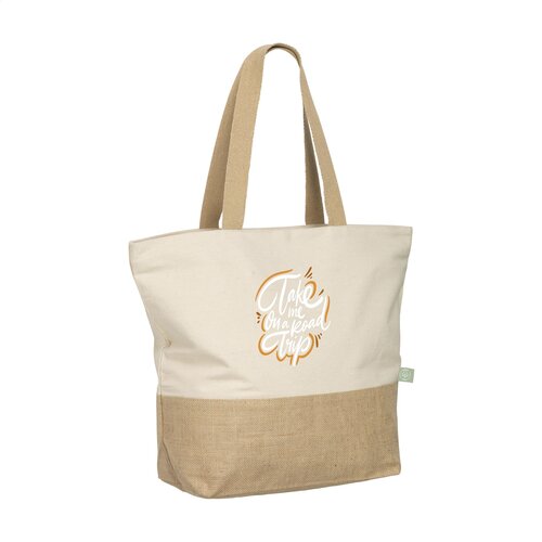 Cancun Beachbag Organic Cotton strandtas bedrukken met logo DeBle