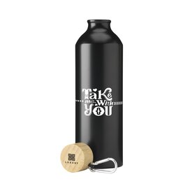 Waterflessen bedrukken AluBamboo Recycled Alu waterfles 1526