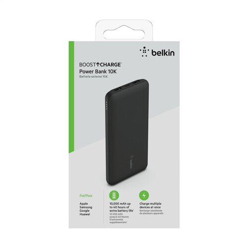 DéBlé Belkin BoostCharge powerbank 262495 10.000 mAh met twee USB-A-poorten en één USB-C-poort