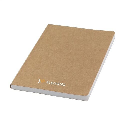 Washable Kraft A5 GRS notitieboek 263265 bedrukt met logo