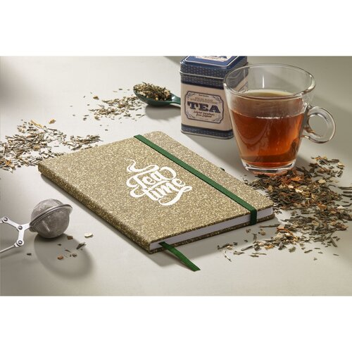 TeaGround Cork A5 notitieboek 263852 bedrukt met logo