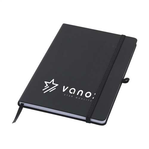 Recycled GRS PU A5 notitieboek 263193 bedrukt met logo