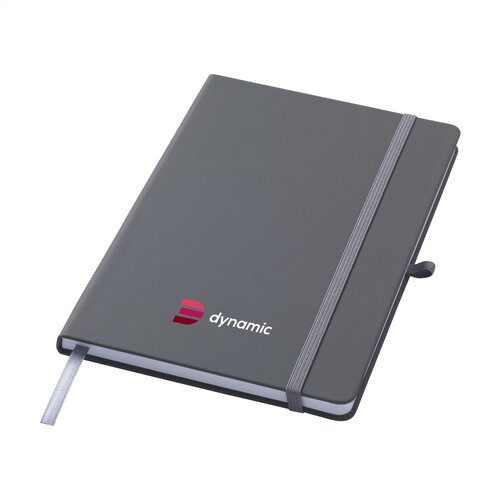 Recycled GRS PU A5 notitieboek 263193 bedrukt met logo