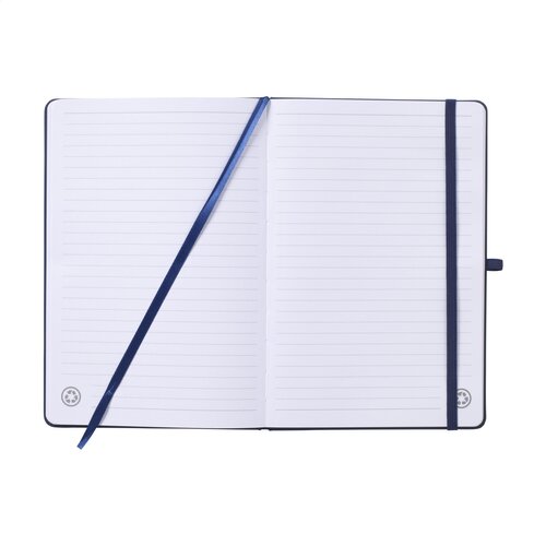 Recycled GRS PU A5 notitieboek 263193 bedrukt met logo