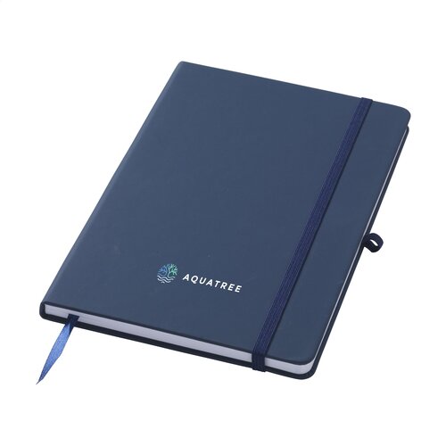 Recycled GRS PU A5 notitieboek 263193 bedrukt met logo