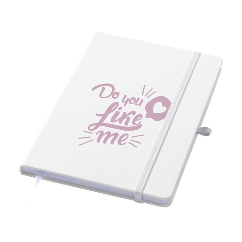 Recycled GRS PU A5 notitieboek 263193 bedrukt met logo