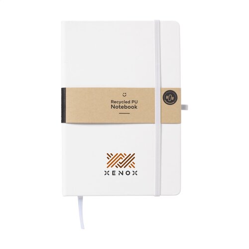 Recycled GRS PU A5 notitieboek 263193 bedrukt met logo