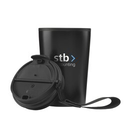 Thermosflessen bedrukken Herbruikbare koffie to-go beker van het merk Wooosh