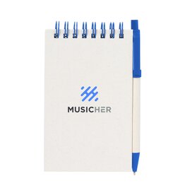 Notitieboek Milk-Carton Smart Note Set 2751 A6 van gerecyclede melkpakken met 140 pagina’s, ringband en balpen