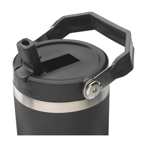 Hippo thermosbeker 900 ml gerecycled RVS 262525 bedrukt met logo