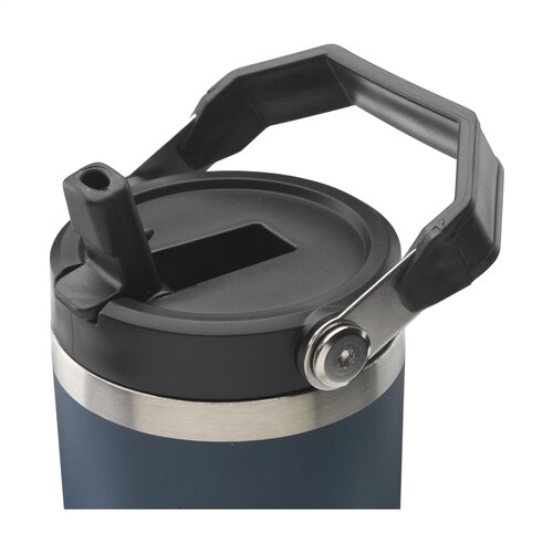 Hippo thermosbeker 900 ml gerecycled RVS 262525 bedrukt met logo