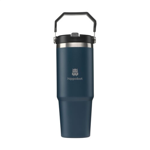 Hippo thermosbeker 900 ml gerecycled RVS 262525 bedrukt met logo