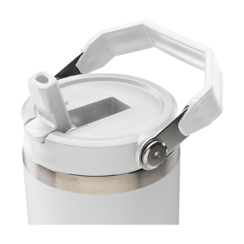 Hippo thermosbeker 900 ml gerecycled RVS 262525 bedrukt met logo