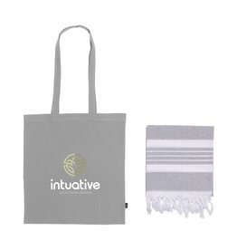 Boodschappentassen bedrukken Merch Set Summer geschenkset.