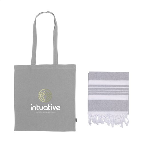 Boodschappentassen bedrukken Merch Set Summer geschenkset.