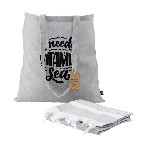 Boodschappentassen bedrukken Merch Set Summer geschenkset.