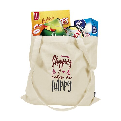 ShoppyBag GRS Recycled Cotton (180 g/m²) winkeltas bedrukken met logo