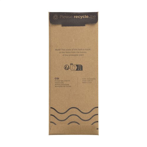 Vegan Pineapple Leather Keyring sleutelhanger 1286