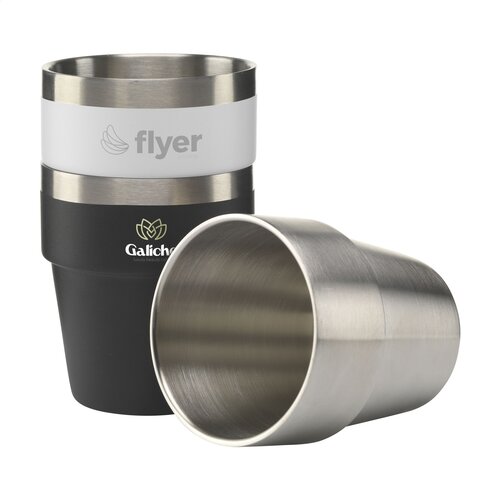 Hyco RCS beker 300 ml gerecycled RVS 262249 bedrukt met logo