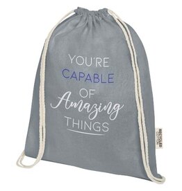 Oregon tas met trekkoord gerecycled katoen