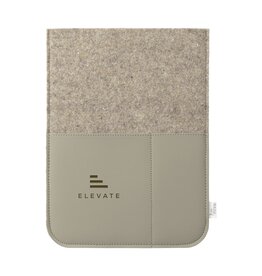 Recycled Felt & Apple Leather Laptop Sleeve
