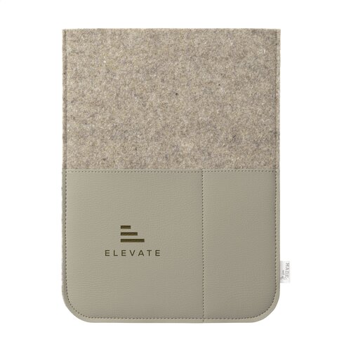 Recycled Felt & Apple Leather Laptop Sleeve bedrukken met logo
