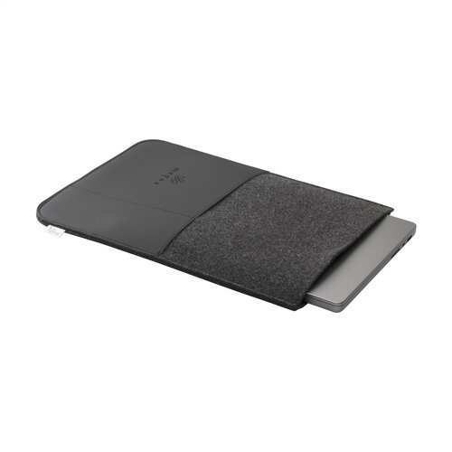 Recycled Felt & Apple Leather Laptop Sleeve bedrukken met logo