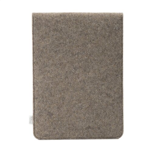 Recycled Felt & Apple Leather Laptop Sleeve Plus 14" W496 Recycled Felt & Apple Leather Laptop Sleeve Plus 14" W496