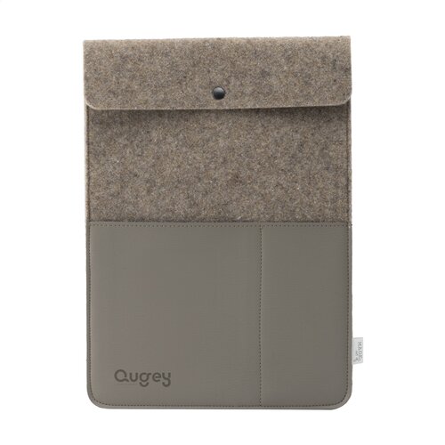 Recycled Felt & Apple Leather Laptop Sleeve Plus 14" W496 Recycled Felt & Apple Leather Laptop Sleeve Plus 14" W496