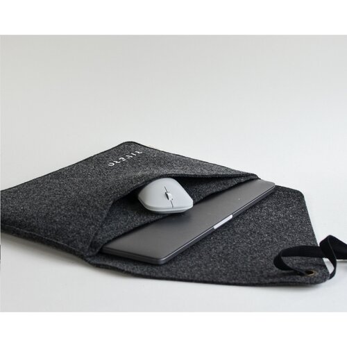 DéBlé MADE out of gerecyclede vilten laptophoes 269493 voor 15/16 inch laptop met extra opbergvak