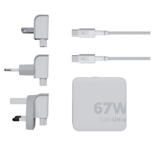 Xtorm XVC2067 GaN Ultra reislader van 67 W met USB-C PD kabel 100 W