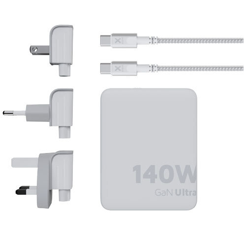 Xtorm XVC2140 GaN Ultra reislader van 140 W met USB-C PD kabel 240 W Xtorm XVC2140 GaN Ultra reislader van 140 W met USB-C PD kabel 240 W