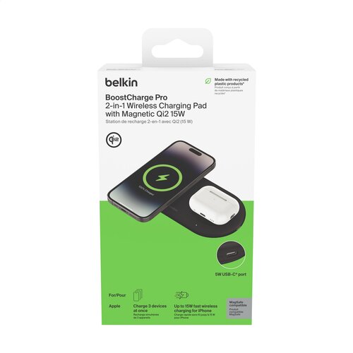 Belkin BoostCharge Pro 2-in-1 Pad EU 2500