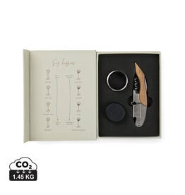 VINGA Story of Wine wijnset V2630013 in boekvormige geschenkdoos