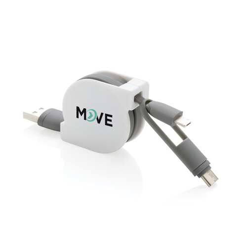 3-in-1 kabel met oprolmechanisme P302.22