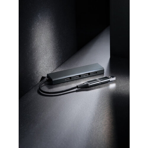 Terra RCS gerecycled aluminium hub met 3 USB-poorten