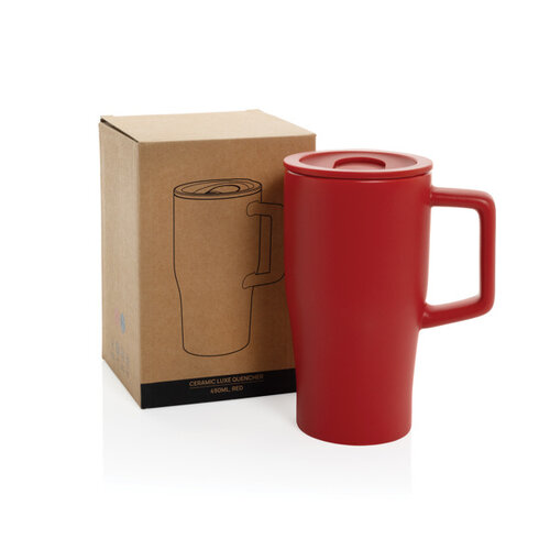Luxe mok 490 ml met deksel Quencher met logo bedrukken DeBle