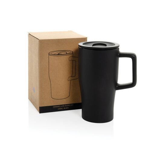 Luxe mok 490 ml met deksel Quencher met logo bedrukken DeBle