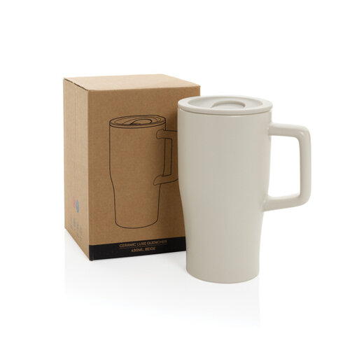 Luxe mok 490 ml met deksel Quencher met logo bedrukken DeBle