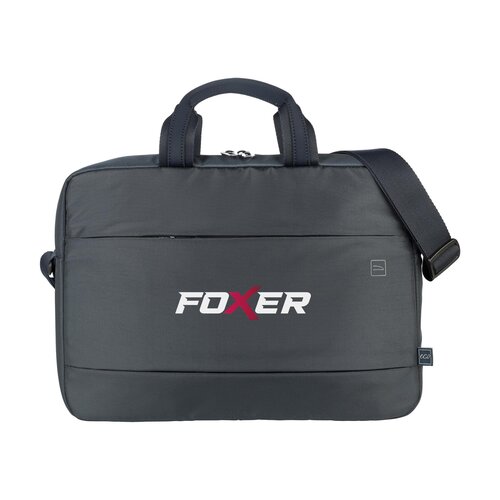Tucano Global 2 Business Laptopbag 15,6 inch met logo – DeBle duurzame laptopbag van gerecycled PET met organiser-vak en laptopvak voor bedrijven