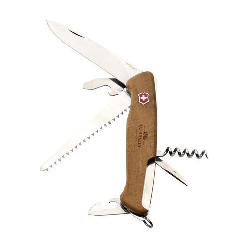 DeBle Victorinox Ranger 55 Wood zakmes 2886.40 met logo graveren