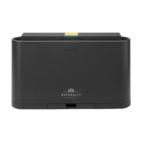 Brabantia Tasty+ Set Snijplanken - 2969.92, kunststof snijplankenset met 4 kleurgecodeerde planken en houder met tablethouder