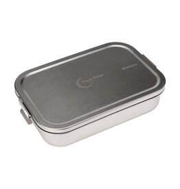 Brabantia Make & Take Bento Lunchbox 2 Liter - 2953.01, RVS lunchbox met uitneembare verdeler en luchtdichte sluiting