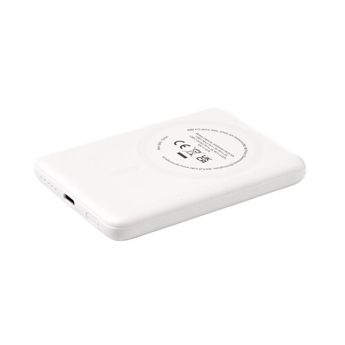 DéBlé Optima magnetische powerbank 261974 5.000 mAh van gerecycled ABS voor draadloos opladen