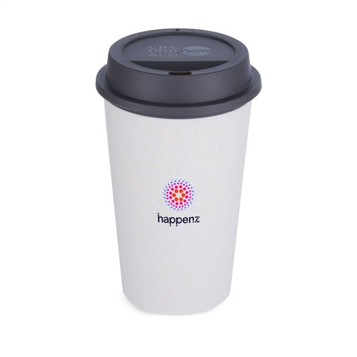 Circular&Co Recycled Now Cup 340 ml koffiebeker - W509, circulaire dubbelwandige herbruikbare beker van gerecyclede koffiebekers