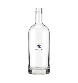 Helsinki Water Bottle 1L - 2786, stijlvolle glazen tafelfles met stevige bodem geschikt voor horeca