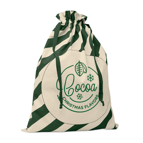 DéBlé Grote katoenen tas kerstmotief CX1567) bedrukken met logo