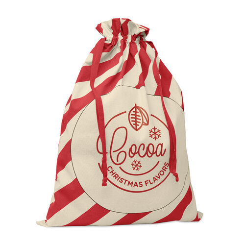 DéBlé Grote katoenen tas kerstmotief CX1567) bedrukken met logo